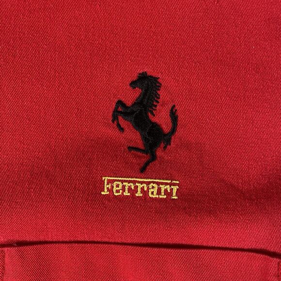 Vintage Ferrari Shirt Duck Head Mens XL Red Button Down Long Sleeve USA Made - Picture 8 of 12